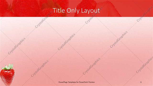 Title Only presentation slide layout