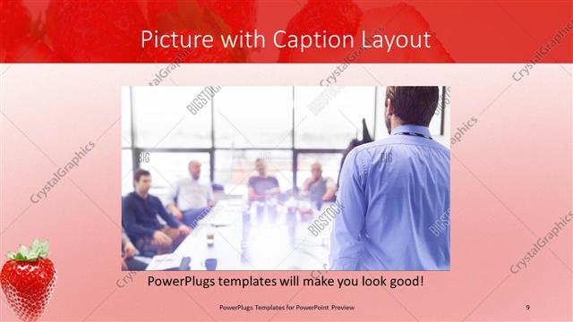 Picture with Caption presentation slide layout