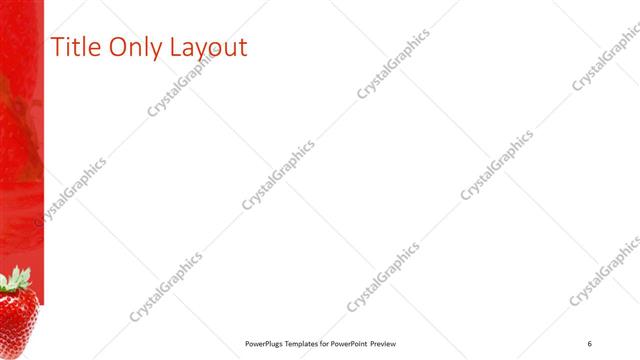 Title Only presentation slide layout