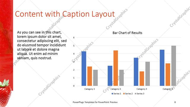 Content with Caption presentation slide layout