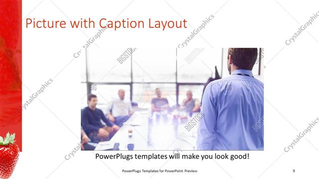 Picture with Caption presentation slide layout