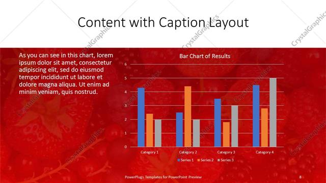 Content with Caption presentation slide layout