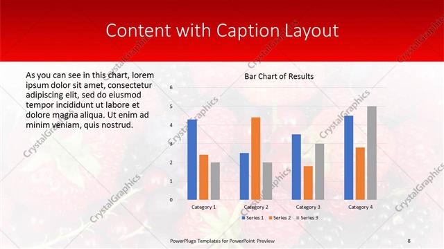 Content with Caption presentation slide layout
