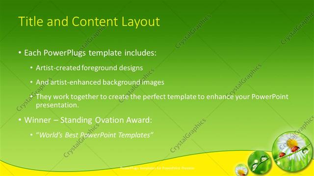 Title and Content presentation slide layout