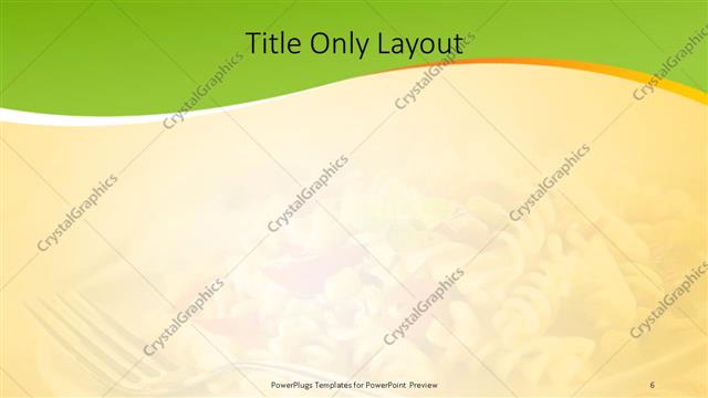 Title Only presentation slide layout