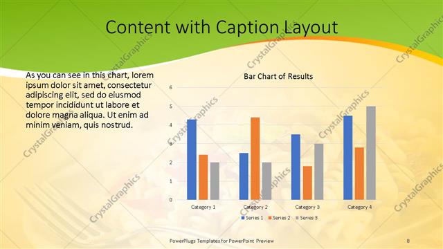 Content with Caption presentation slide layout