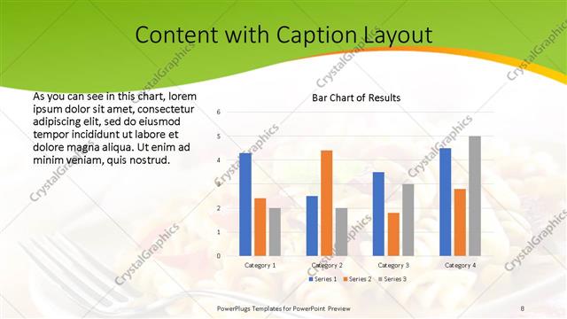 Content with Caption presentation slide layout