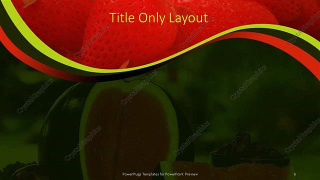Title Only presentation slide layout