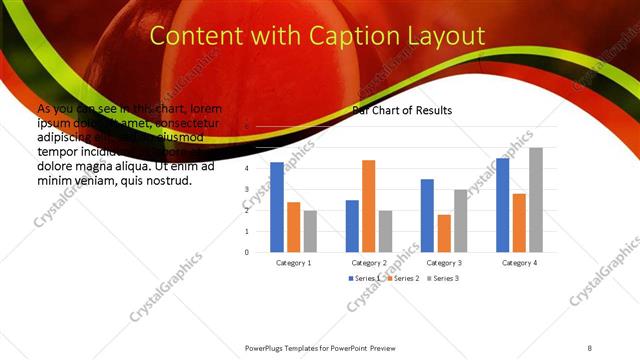 Content with Caption presentation slide layout