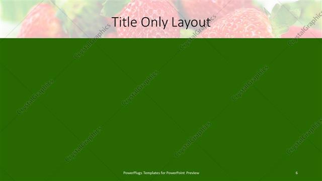 Title Only presentation slide layout