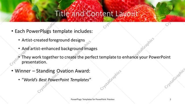 Title and Content presentation slide layout
