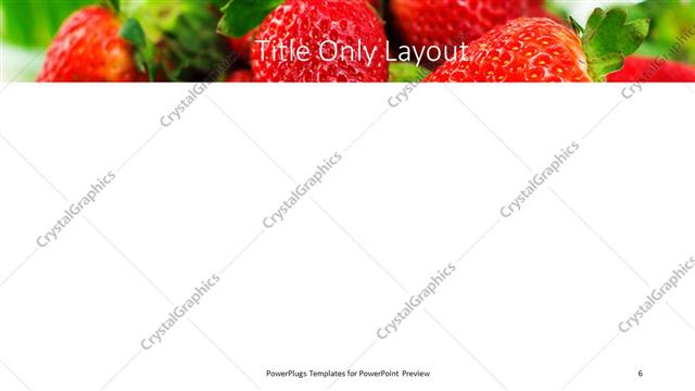 Title Only presentation slide layout