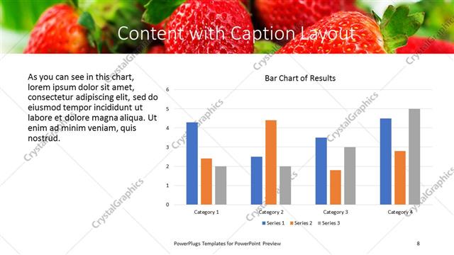 Content with Caption presentation slide layout