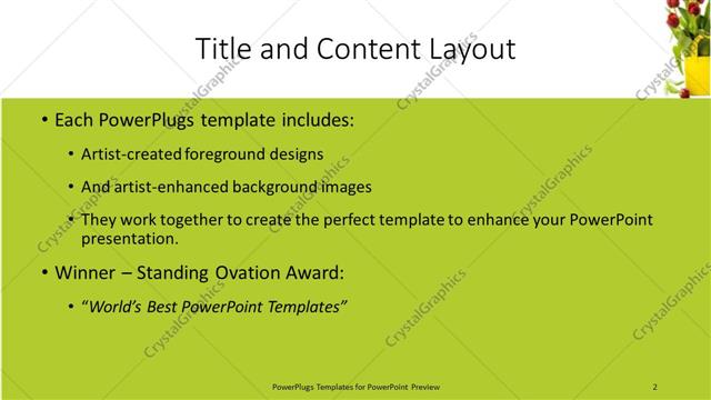 Title and Content presentation slide layout