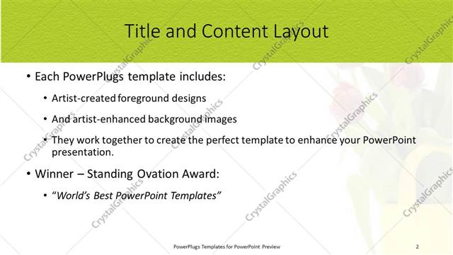 Title and Content presentation slide layout