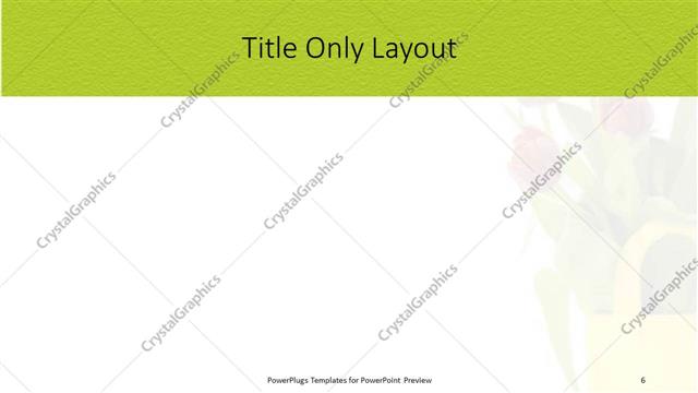 Title Only presentation slide layout
