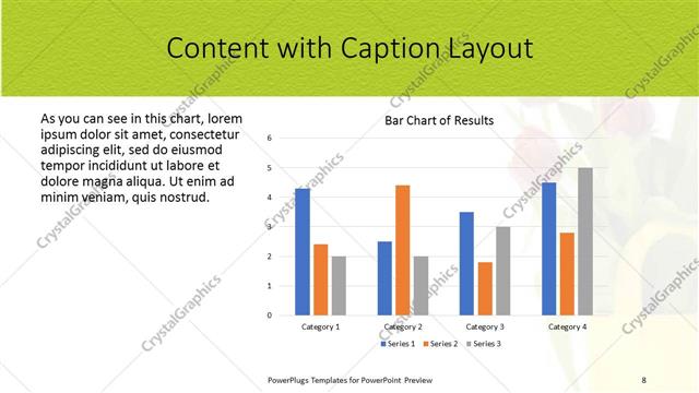 Content with Caption presentation slide layout