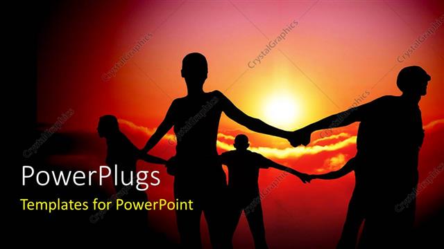  Presentation with friends - A number of people holding each other with sunset in background