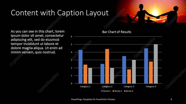 Content with Caption presentation slide layout