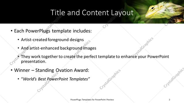 Title and Content presentation slide layout