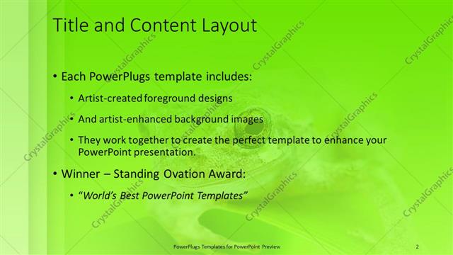 Title and Content presentation slide layout