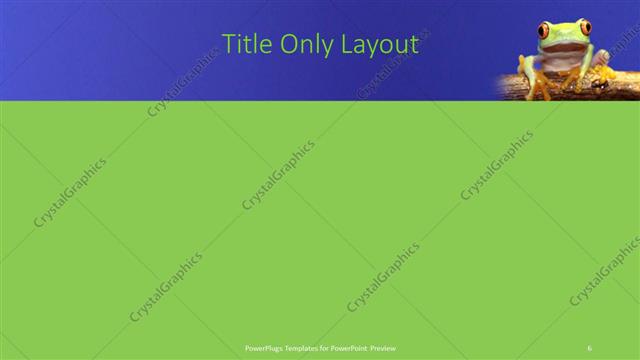 Title Only presentation slide layout