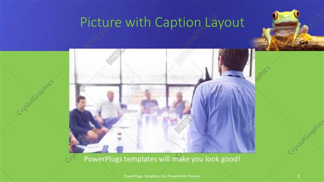 Picture with Caption presentation slide layout