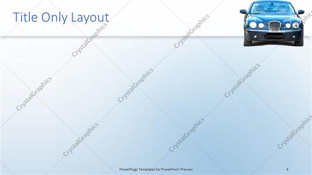 Title Only presentation slide layout