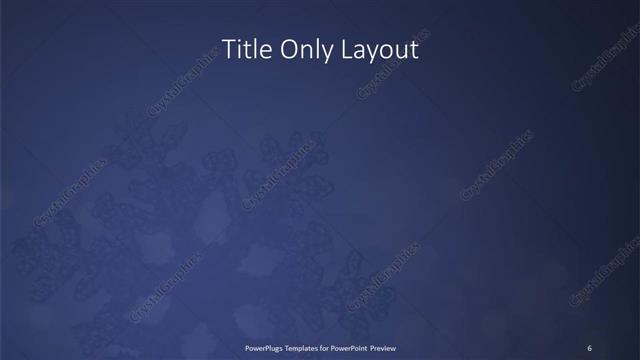 Title Only presentation slide layout