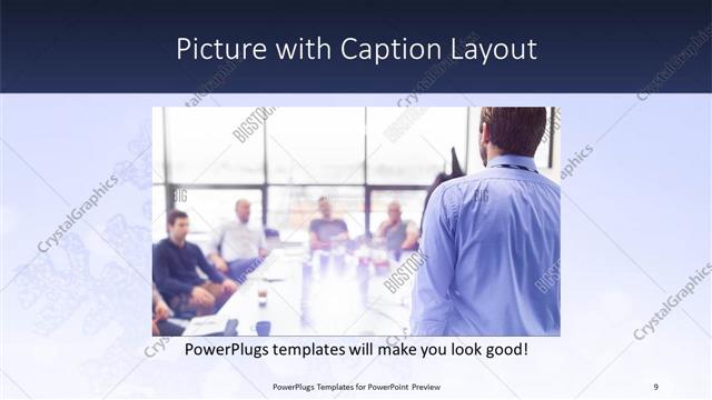 Picture with Caption presentation slide layout