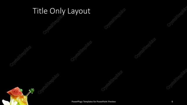 Title Only presentation slide layout