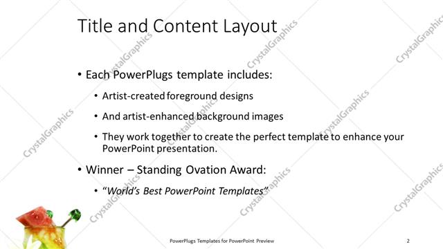 Title and Content presentation slide layout