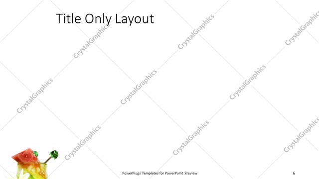 Title Only presentation slide layout