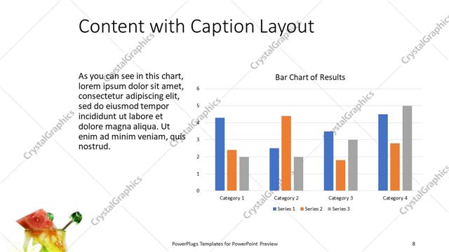 Content with Caption presentation slide layout
