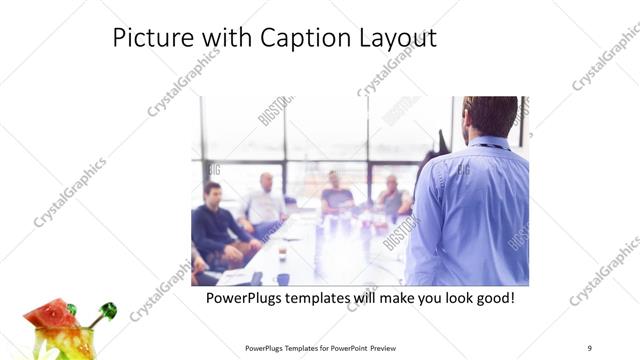 Picture with Caption presentation slide layout