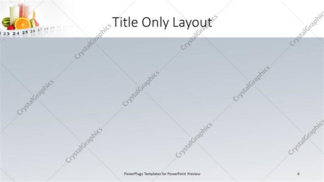 Title Only presentation slide layout