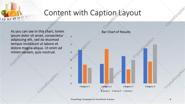 Content with Caption presentation slide layout