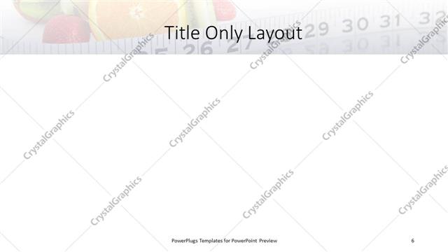 Title Only presentation slide layout