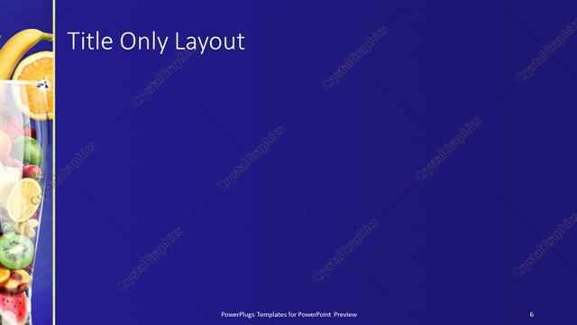 Title Only presentation slide layout