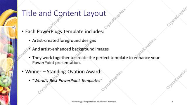 Title and Content presentation slide layout