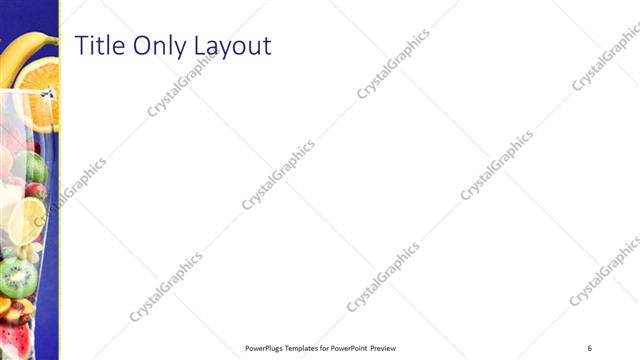 Title Only presentation slide layout