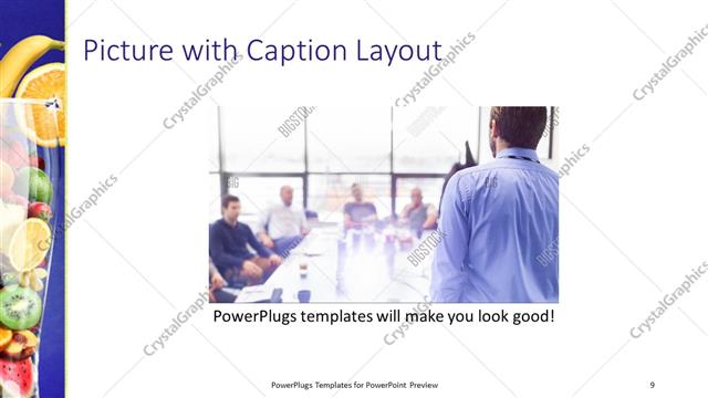 Picture with Caption presentation slide layout