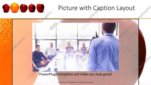 Picture with Caption presentation slide layout