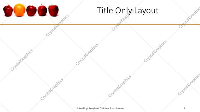 Title Only presentation slide layout