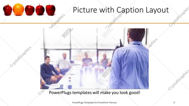 Picture with Caption presentation slide layout