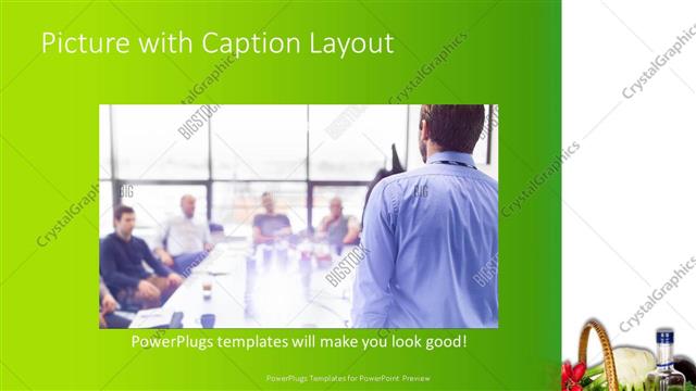 Picture with Caption presentation slide layout