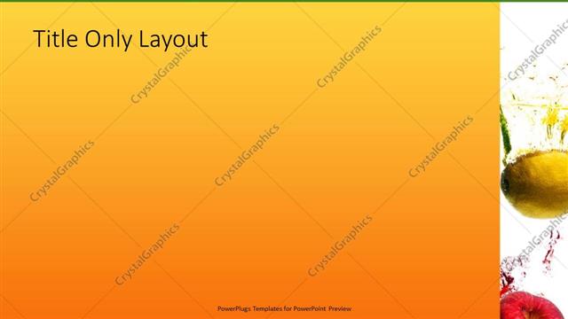 Title Only presentation slide layout