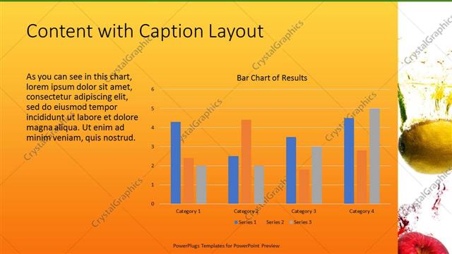 Content with Caption presentation slide layout