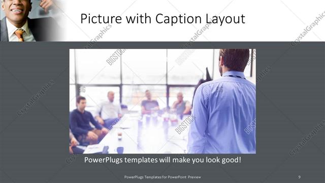 Picture with Caption presentation slide layout