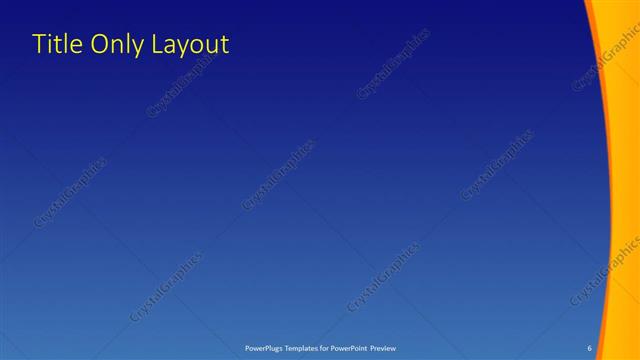 Title Only presentation slide layout